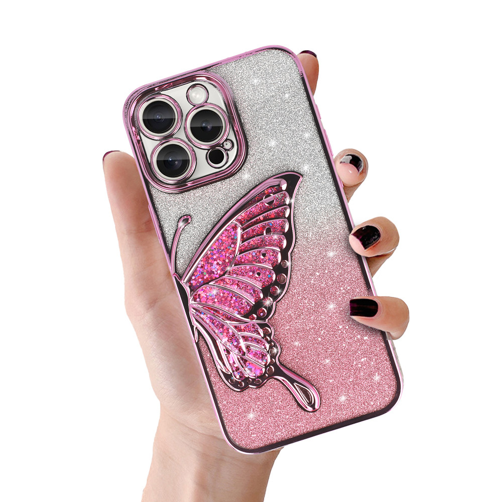Tel Protect Butterfly Water viedtālruņa apvalks Iphone 16 Plus rozā