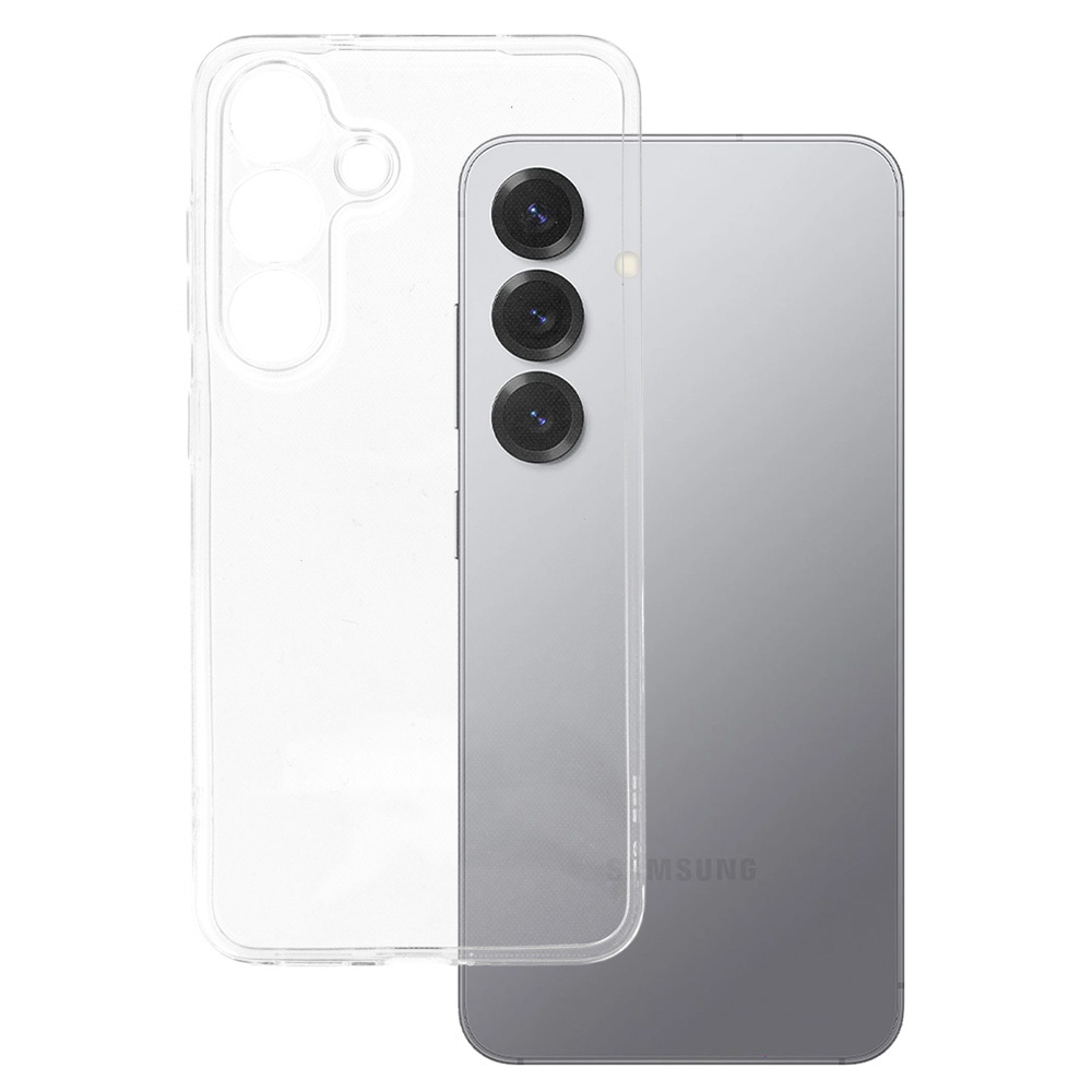 Īpaši caurspīdīgs 1mm viedtālruņa apvalks Samsung Galaxy S25 caurspīdīgs
