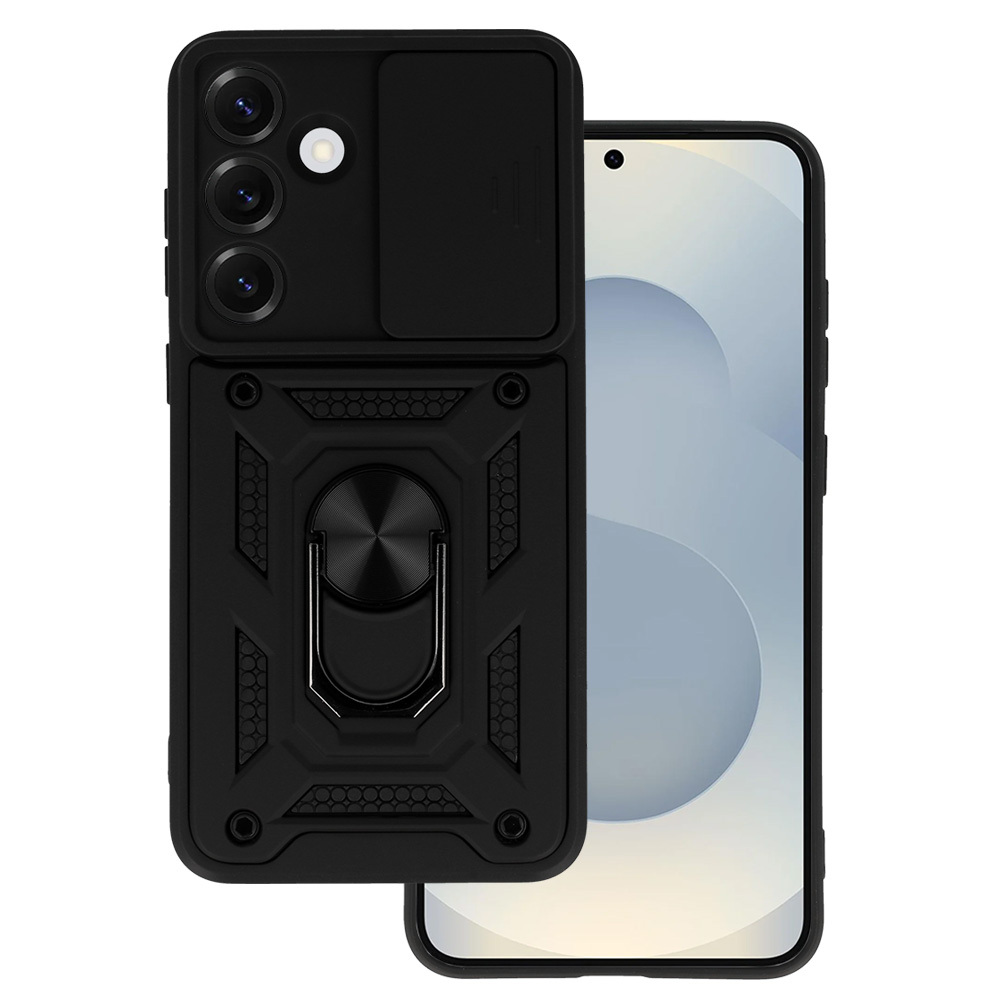 Slide Camera Armor apvalks Samsung Galaxy S25 Ultra melns