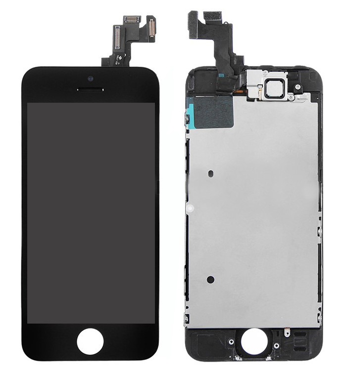 LCD ekrāns Apple iPhone 5S/SE ar skārienekrānu melns Tianma
