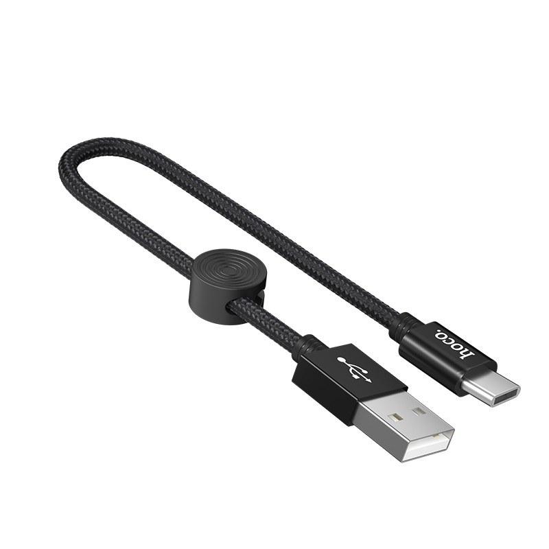 USB kabelis Hoco X35 Type-C 0,25 m melns