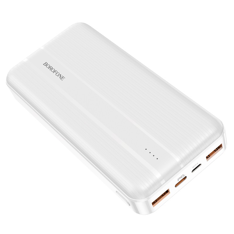 Ārējā baterija Power Bank Borofone BJ9 AType-C PD+Quick Charge 3.0 (3A) 20000mAh balta
