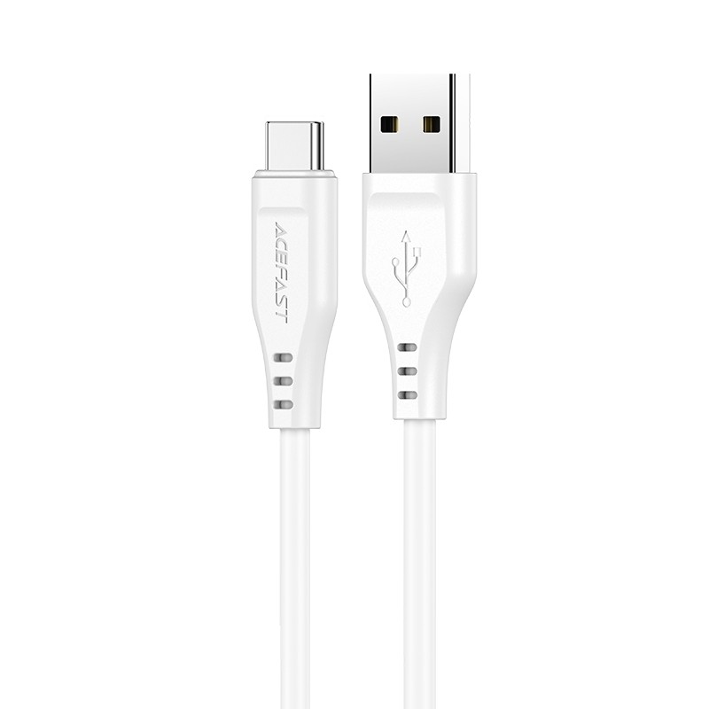 Acefast USB kabelis - USB Type C 1.2m, 3A balts (C3-04 balts)