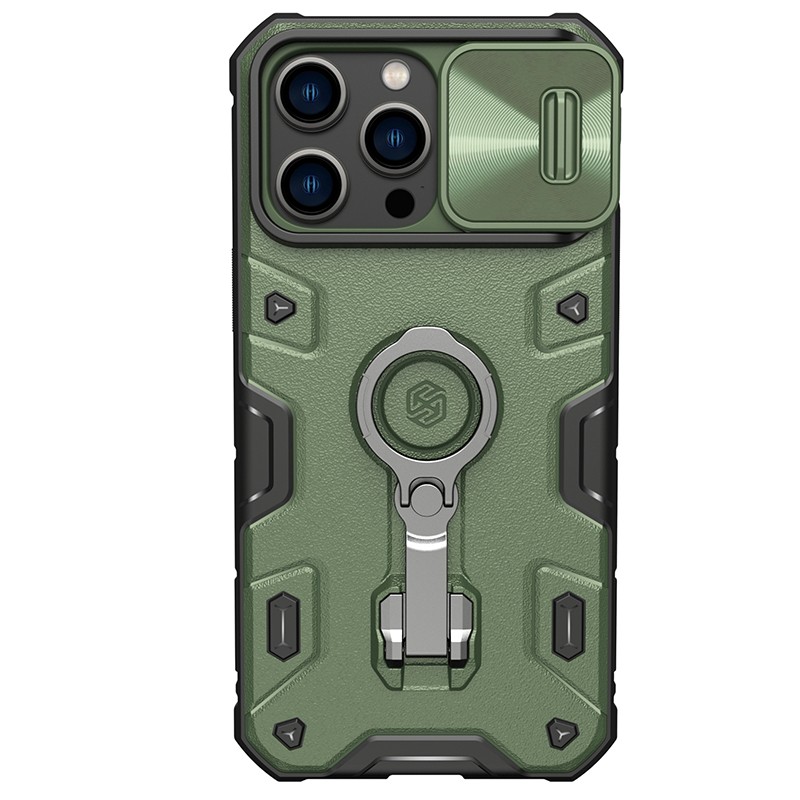 Futrālis Nillkin CamShield Armor Pro Apple iPhone 14 Pro Max green