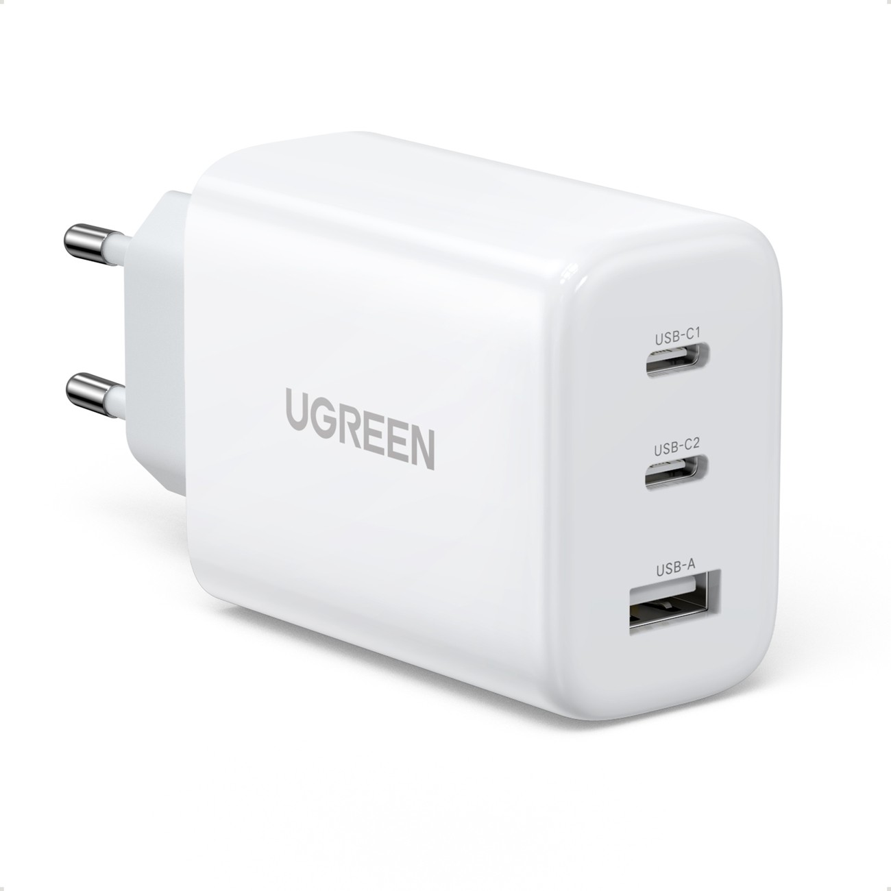 Lādētājs Ugreen CD275 65W 2xUSB-C/USB-A balts