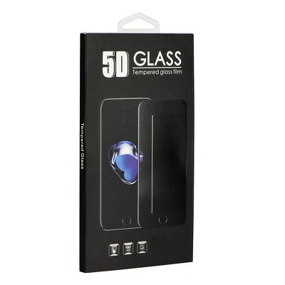 5D Full Glue Закалённое стекло - для Samsung Galaxy S22 Ultra (hole) чёрный