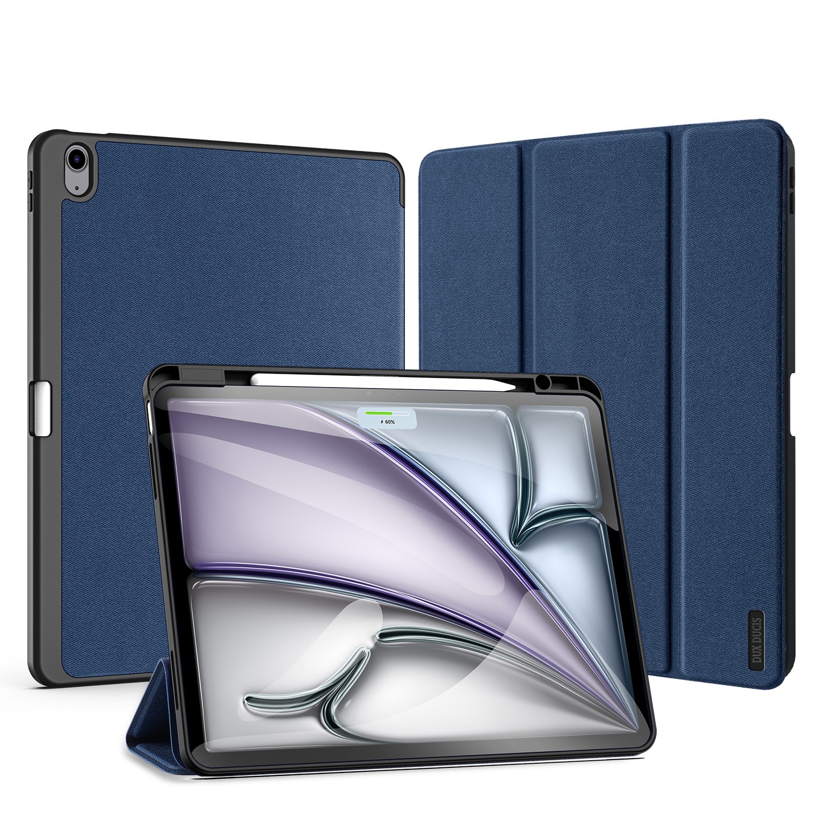 Futrālis Dux Ducis Domo Apple iPad Air 13 2024/iPad Air 13 2025 tumši zils