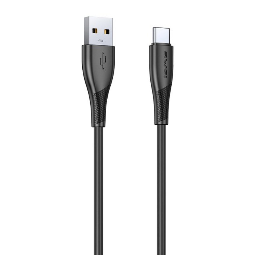 USB kabelis Awei CL-182T USB uz USB-C 1.0m melns