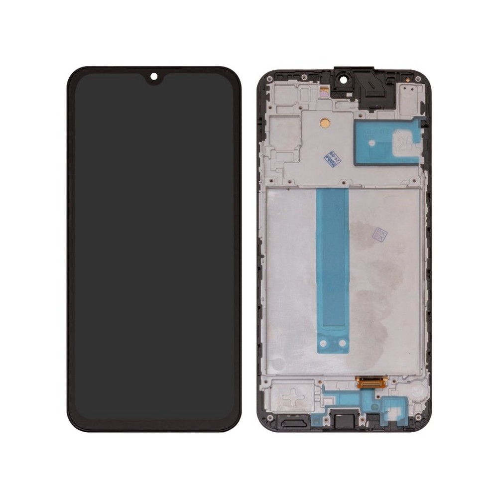 LCD ekrāns Samsung A256 A25 5G ar skārienekrānu un OLED rāmi (reālais izmērs)