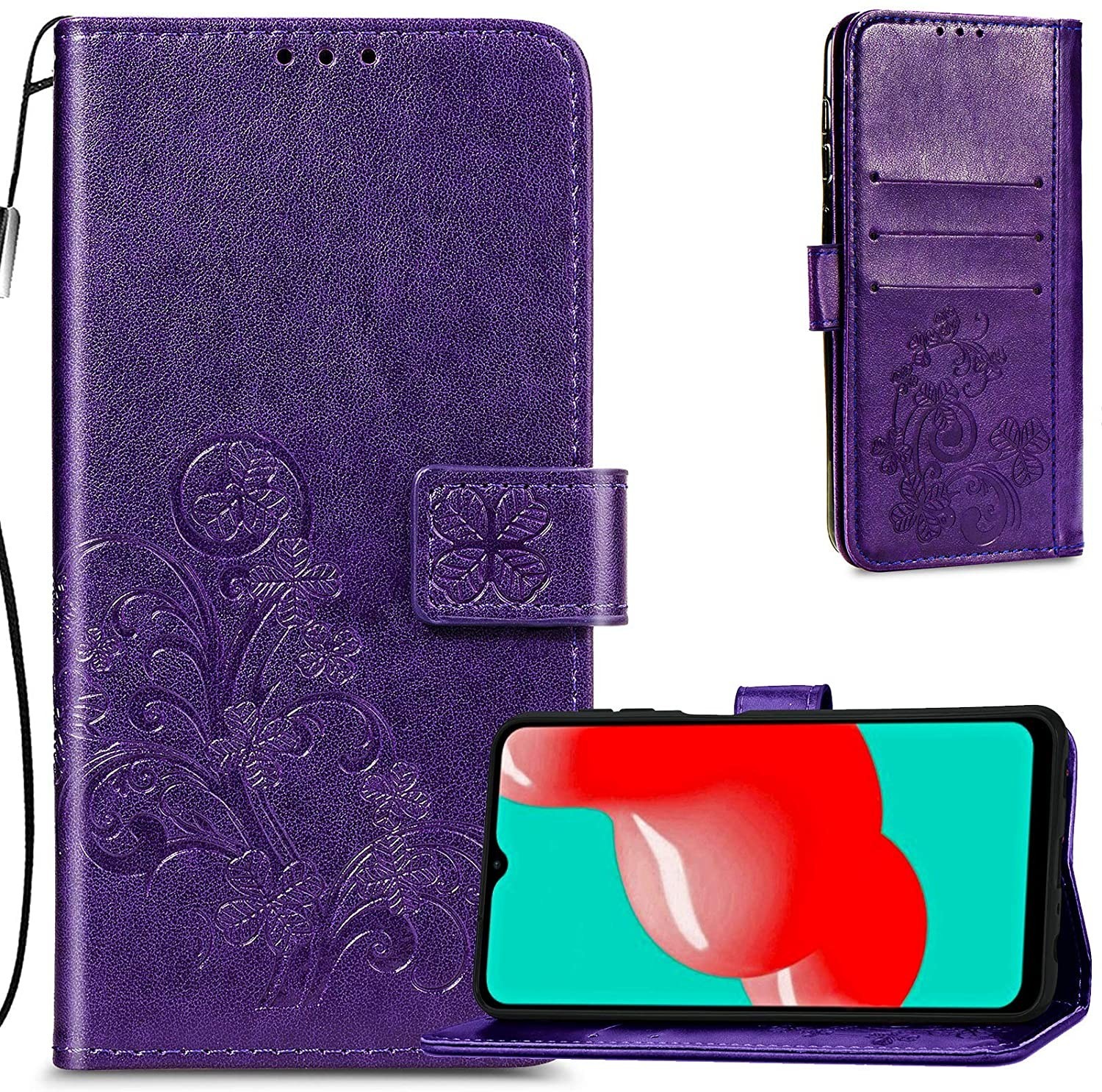 Korpuss Flower Book Samsung A165 A16 4G/A166 A16 5G violets