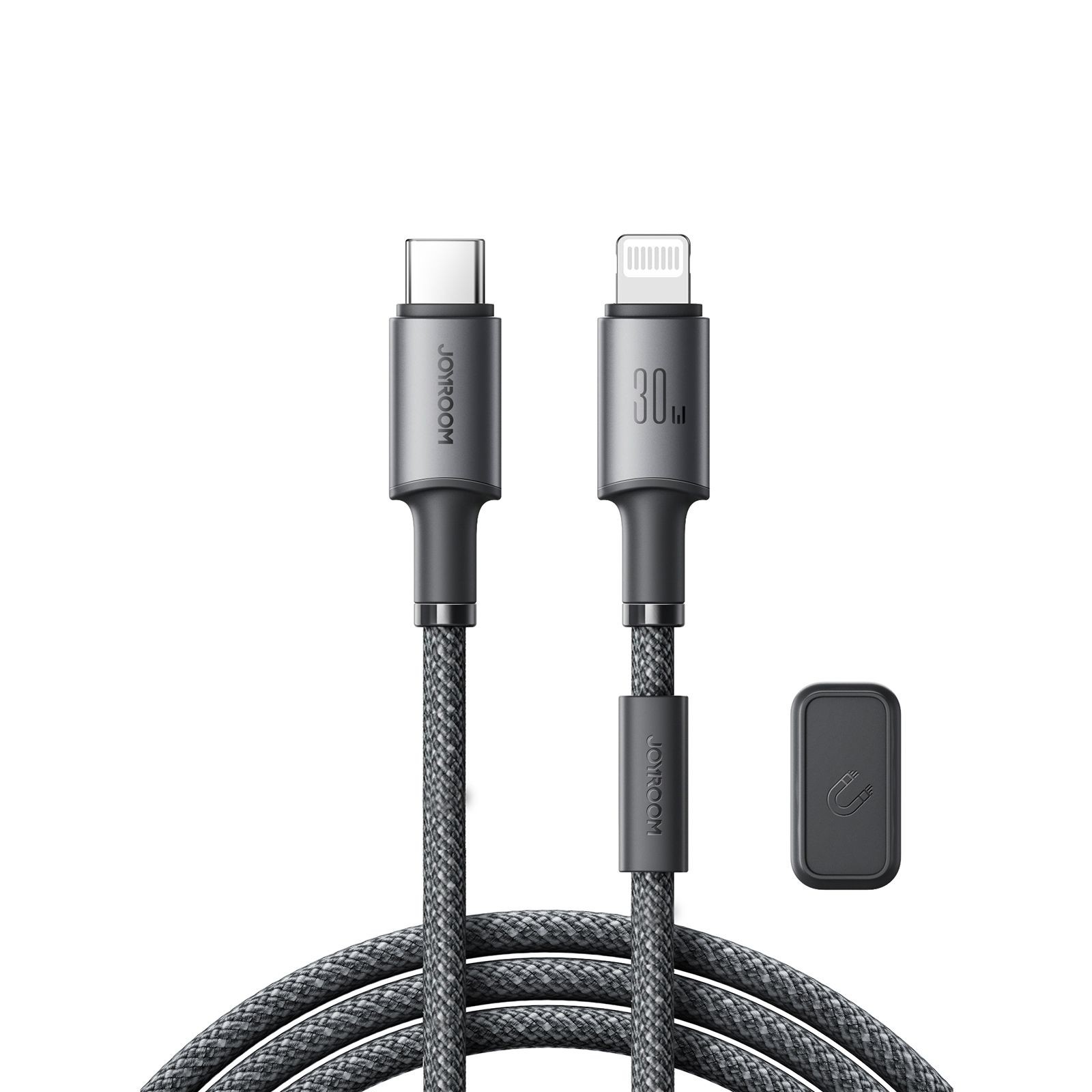 Joyroom 30W USB-C Lightning kabelis, 1,2 m, pelēks
