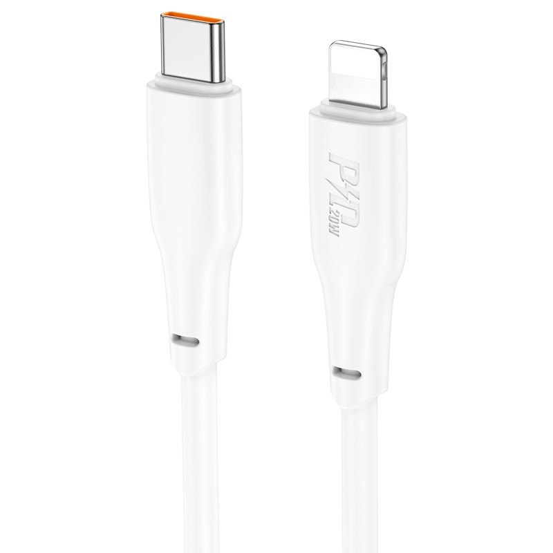 USB kabelis Hoco X93 60W USB-C uz USB-C 1.0m, balts