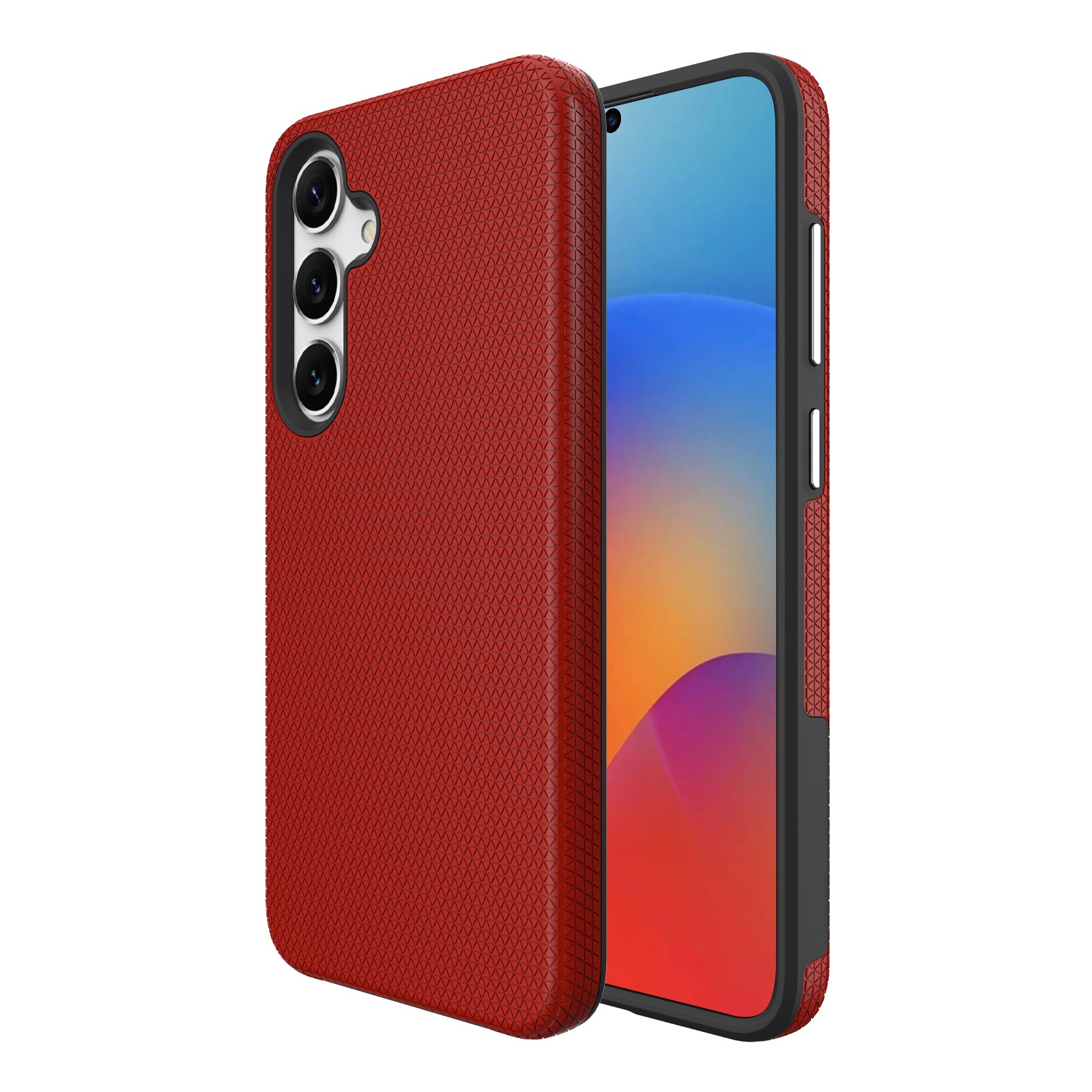 Perfekcionistu trīsstūra korpuss Samsung S901 S22 5G sarkans