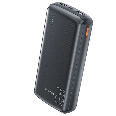 Ārējā baterija Power Bank Awei P19K 5V/2.4A 20000mAh melna