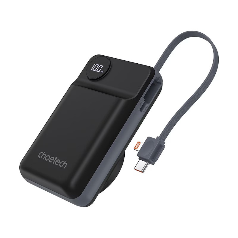 Ārējā baterija Power Bank Choetech B696 15W Magsafe 20000mAh melns
