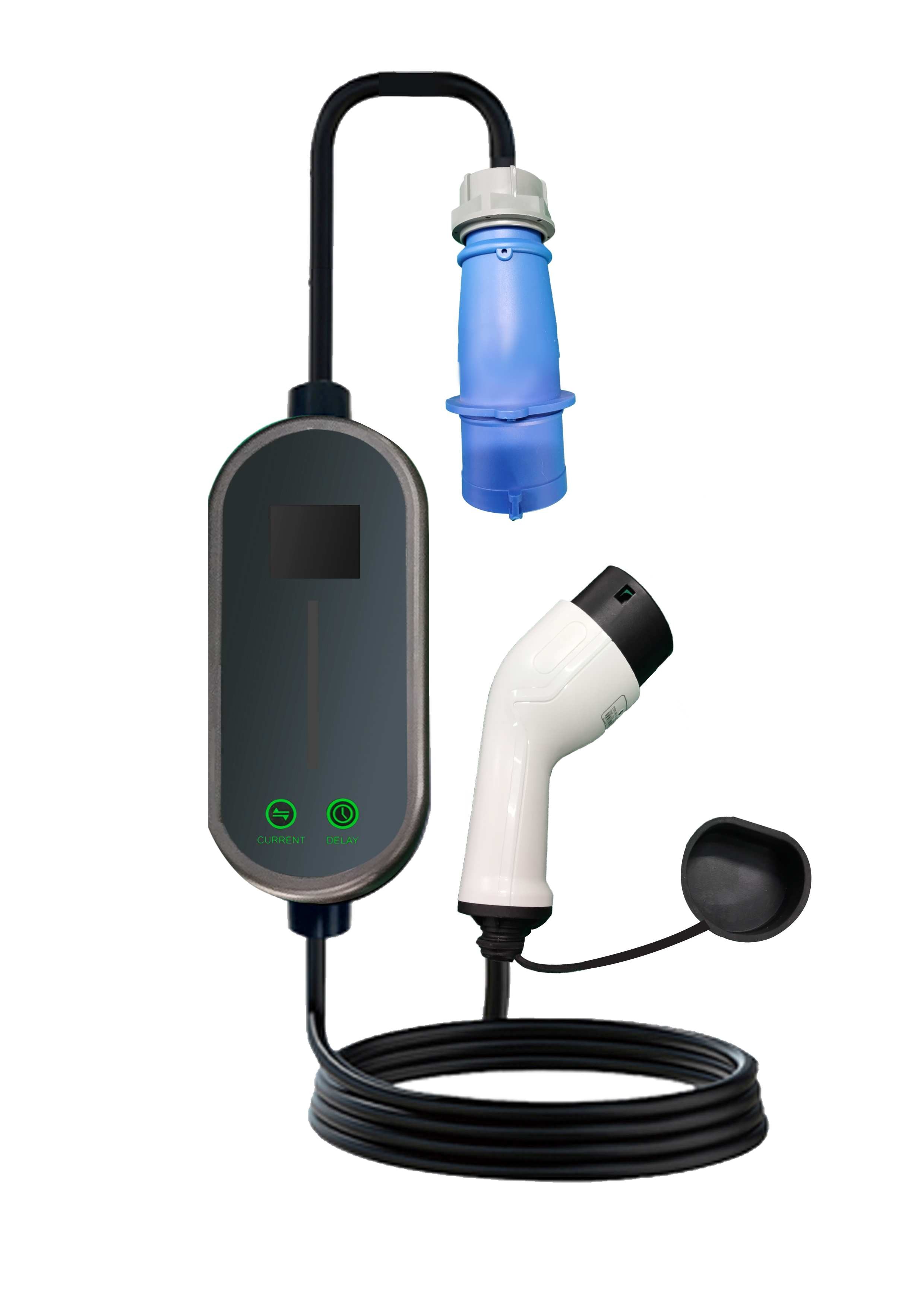 EV lādētājs Reach PEVC7 1 fāzes Type2 32A 7kW 5.0m