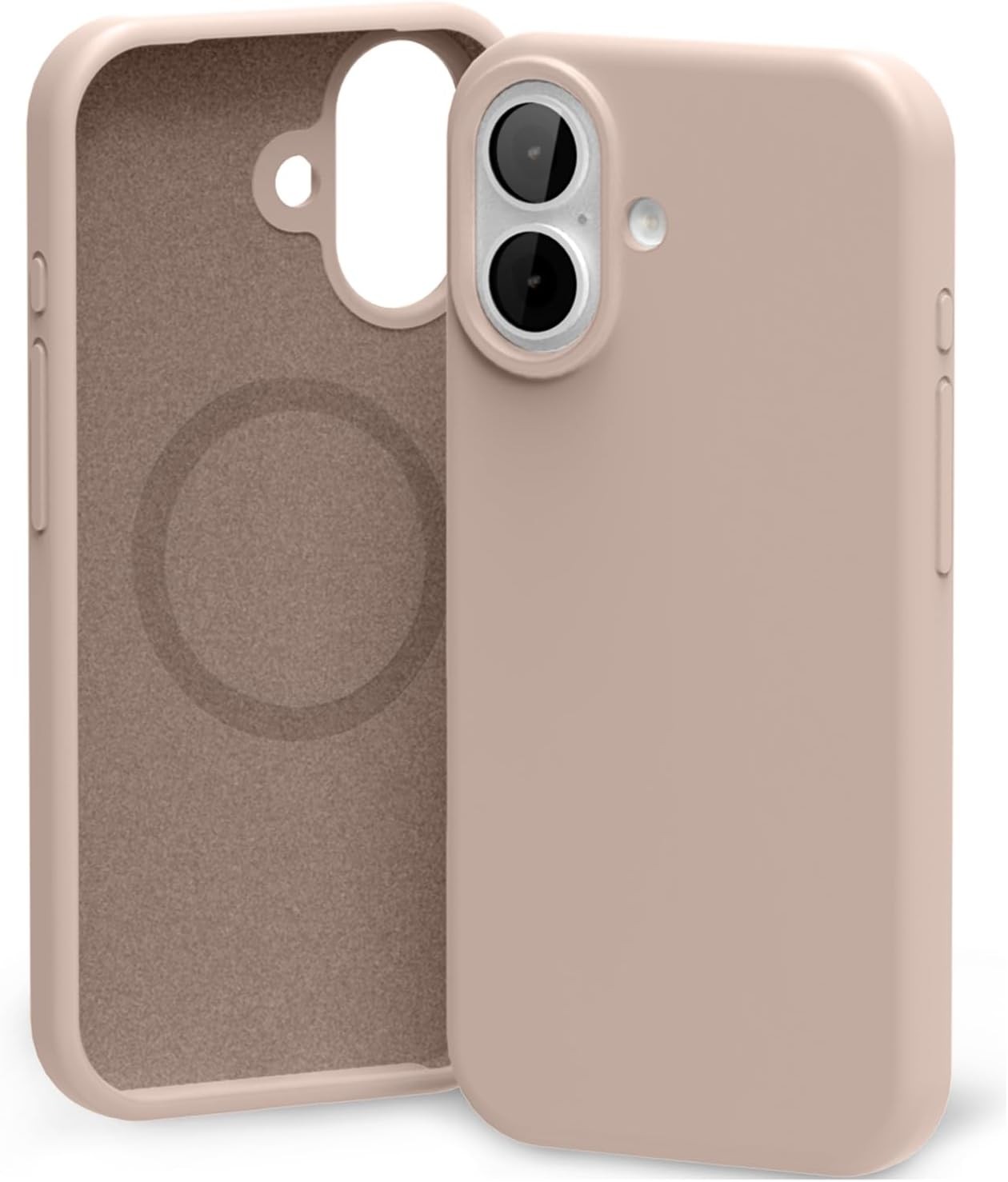 Korpuss Mercury Pure Magsafe Silicon Case Apple iPhone 17 rozā smilšu krāsā