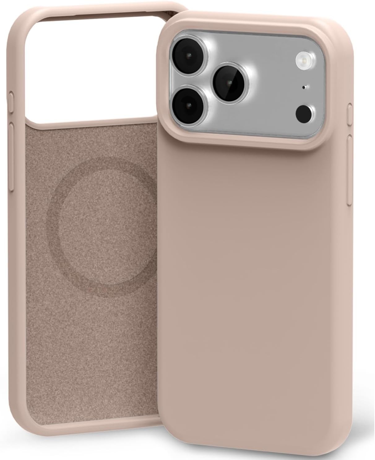 Korpuss Mercury Pure Magsafe Silicon Case Apple iPhone 17 Pro rozā smilšu krāsā