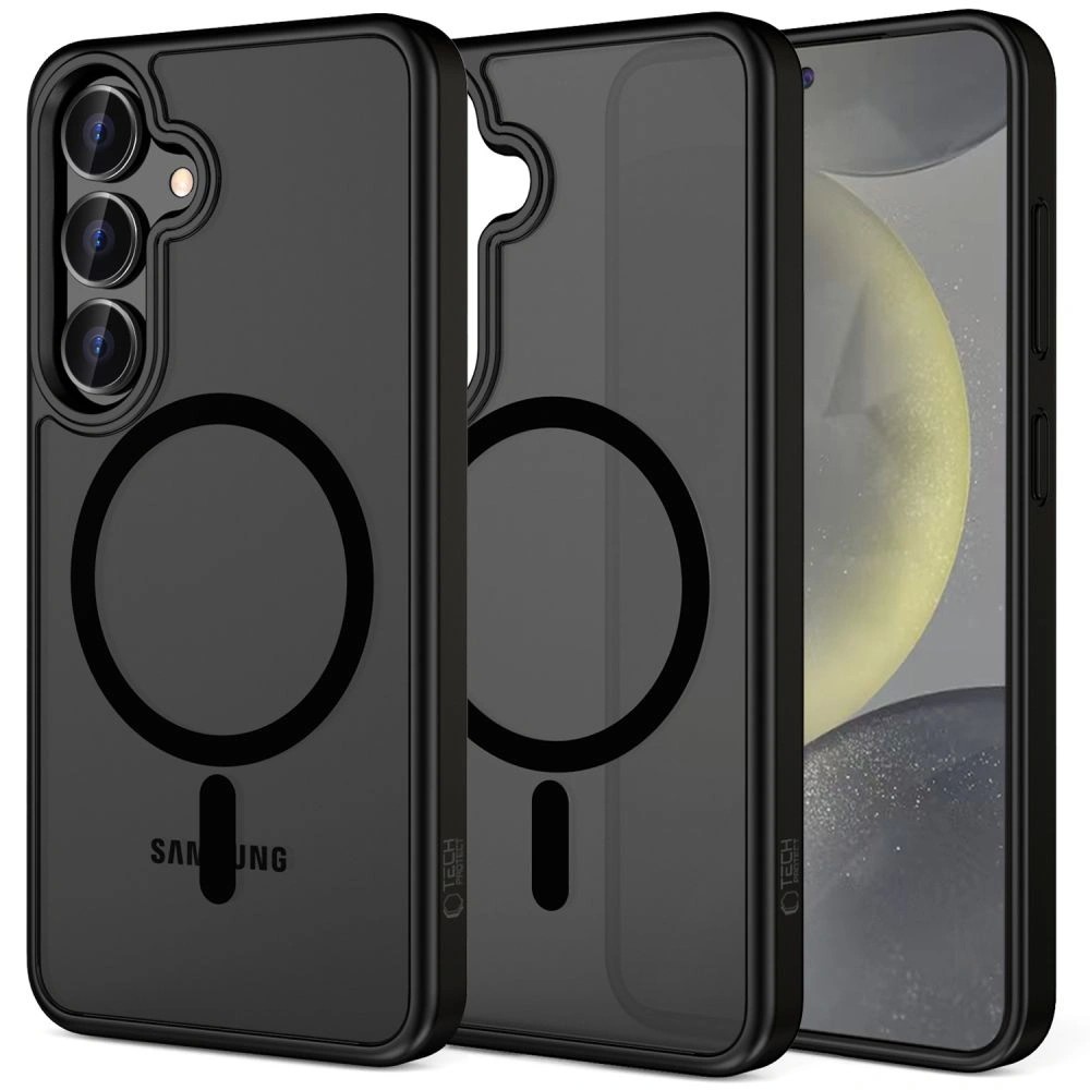 Tech-Protect MagMat MagSafe viedtālruņa apvalks Samsung Galaxy S25 FE - matēta melna