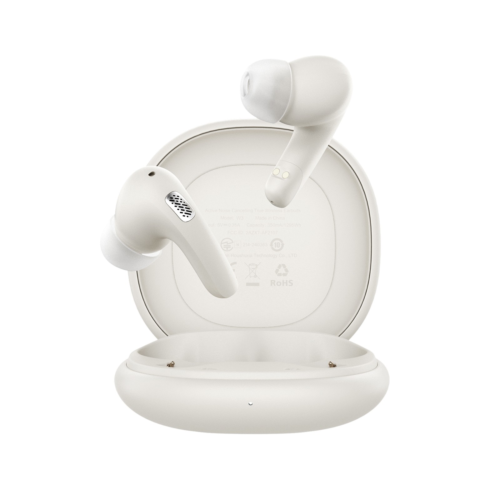 Bezvadu austiņas Acefast W3 ANC bēšs