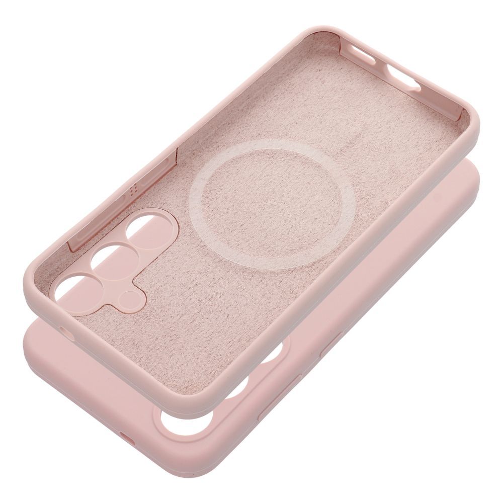 SILIKONA 2mm korpuss priekš SAMSUNG S26 Ultra saderīgs ar MagSafe sand pink