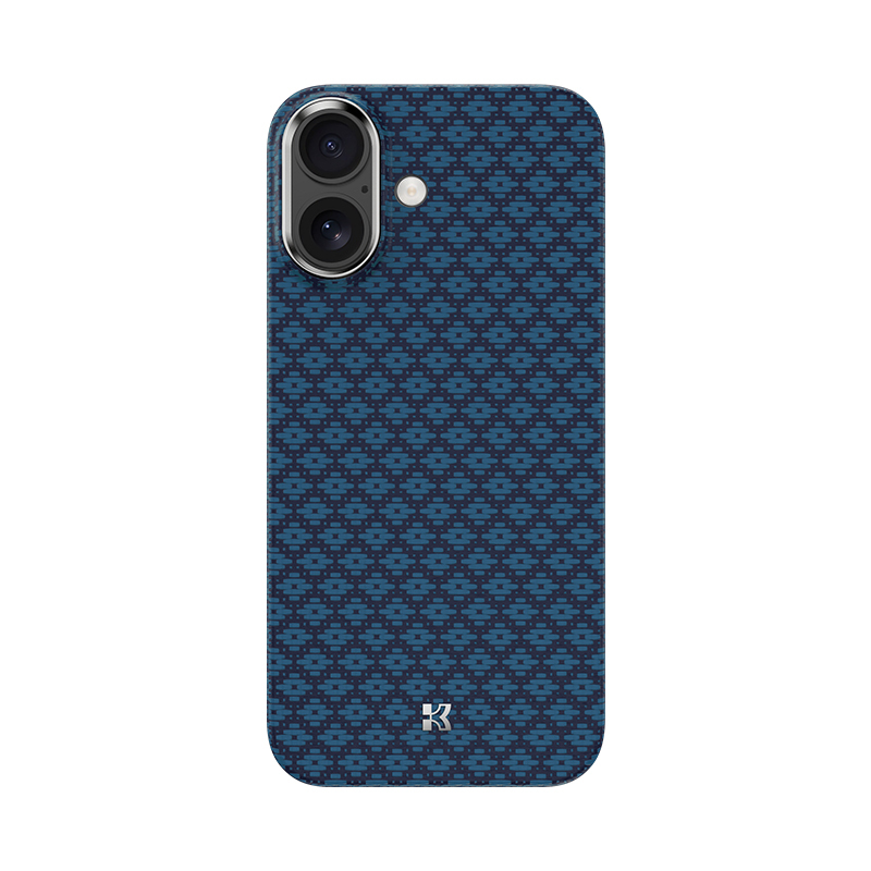 Benks Magnetic Armor Air Armor Grid Kevlar Case Metal Frame 600D (0067) priekš Iphone 17 blue