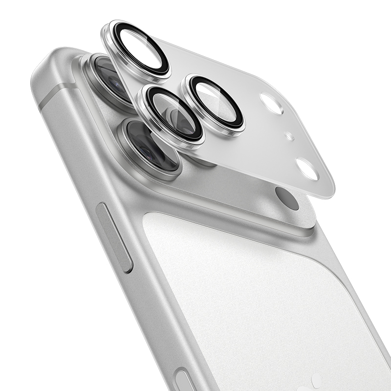 Benks rūdītais stikls Air Shield matēts integrēts lēcas aizsargs (C069) Iphone 17 Pro (3 lēcas) caurspīdīgs