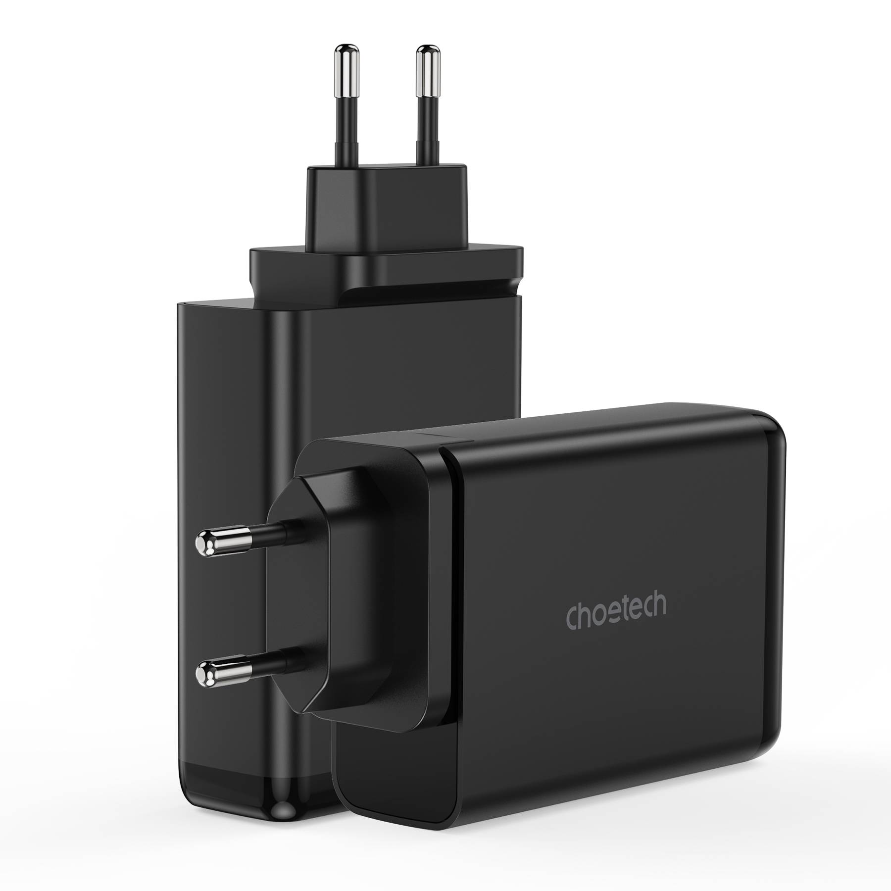 Choetech lādētājs GaN 140W 4 porti (2x USB C, 2x USB) melns (PD6005)