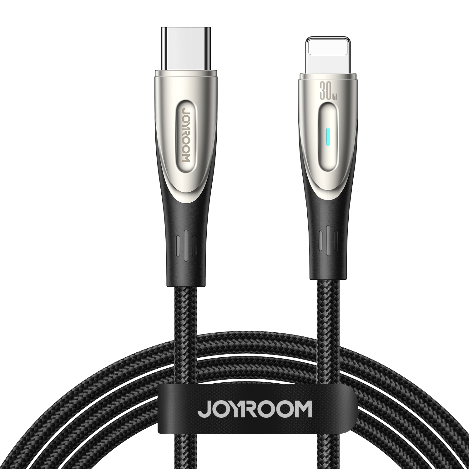 Joyroom Star-Light Series SA27-CL3 USB-C / Lightning 30W 1.2m kabelis - melns