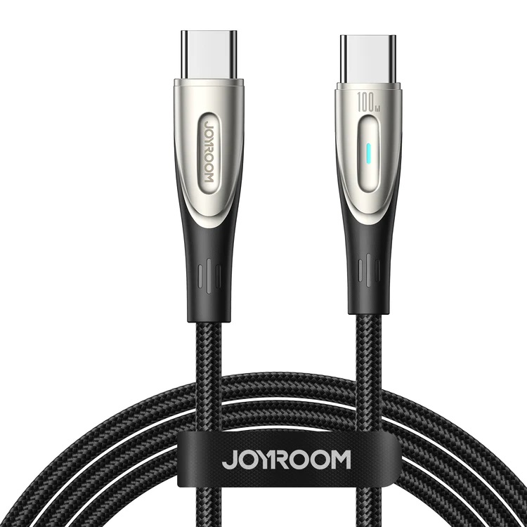 Joyroom Star-Light Series SA27-CC5 USB-C / USB-C kabelis 100W 1.2m - melns
