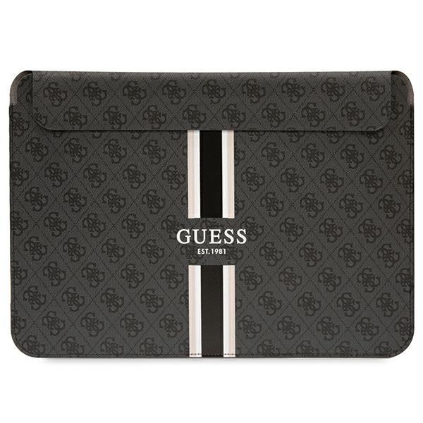 Guess 4G Printed Stripes apvalks 16" klēpjdatoram - melns