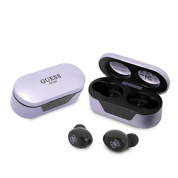 Guess GUTWST31EU TWS Bluetooth austiņas + dokstacija violetas/violetas