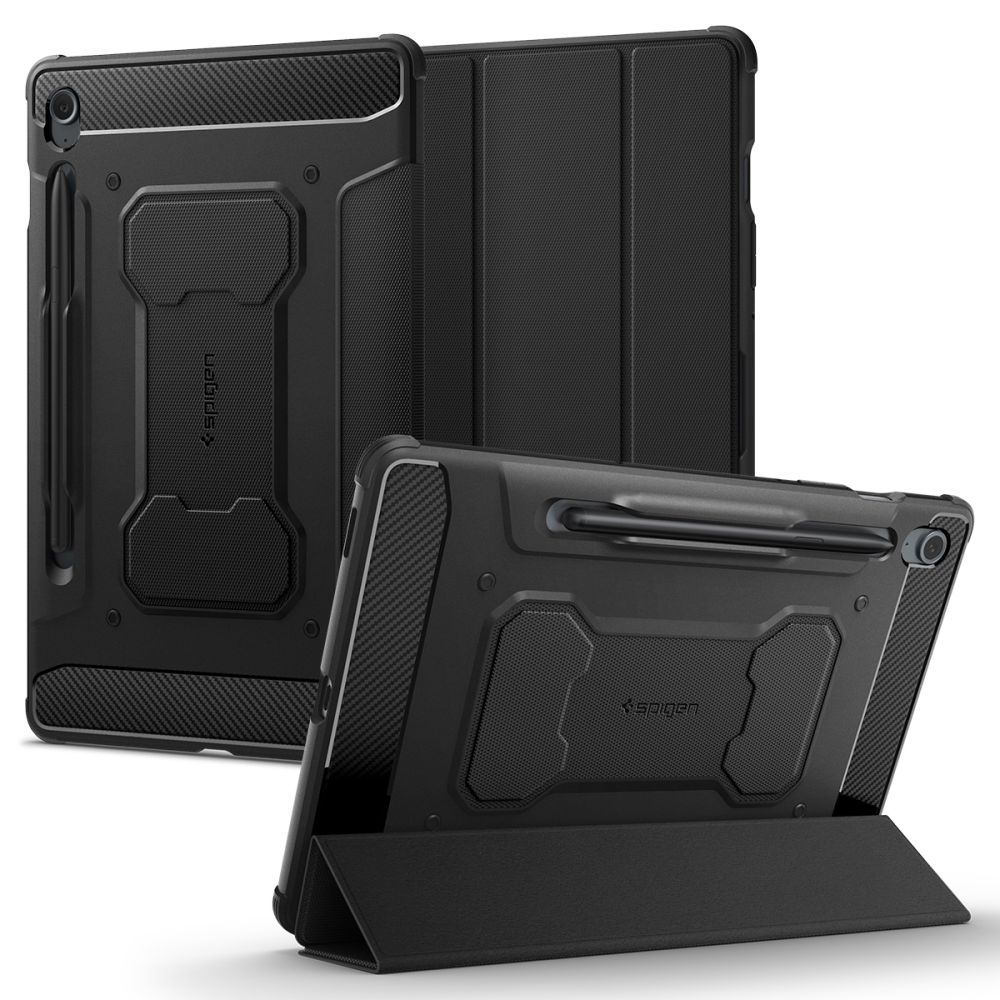 Spigen Rugged Armor Pro maciņš Samsung Galaxy Tab S9 FE 10.9 X510 / X516B - melns