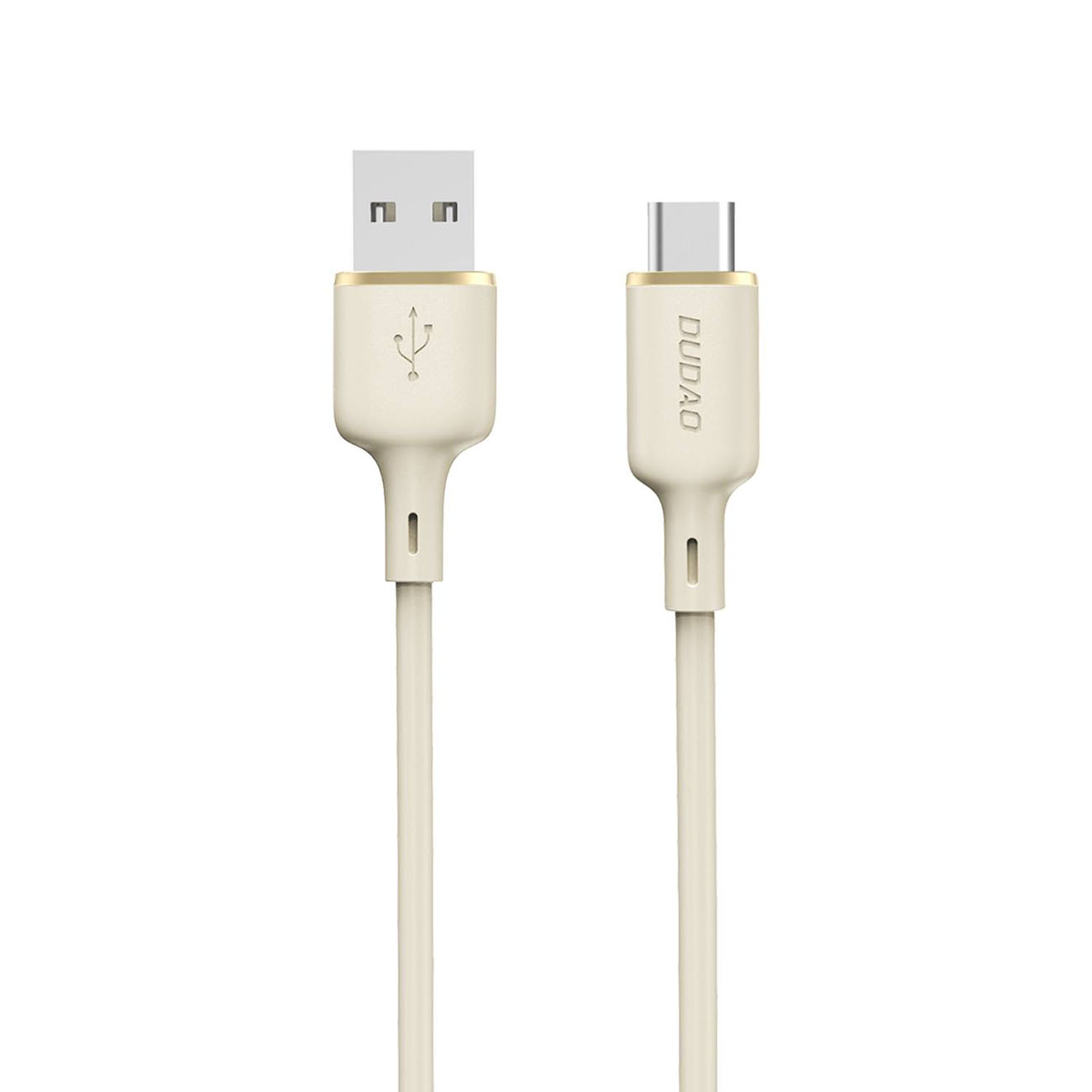 Dudao L7SC USB-A - USB-C kabelis 5A 1m - bēšs