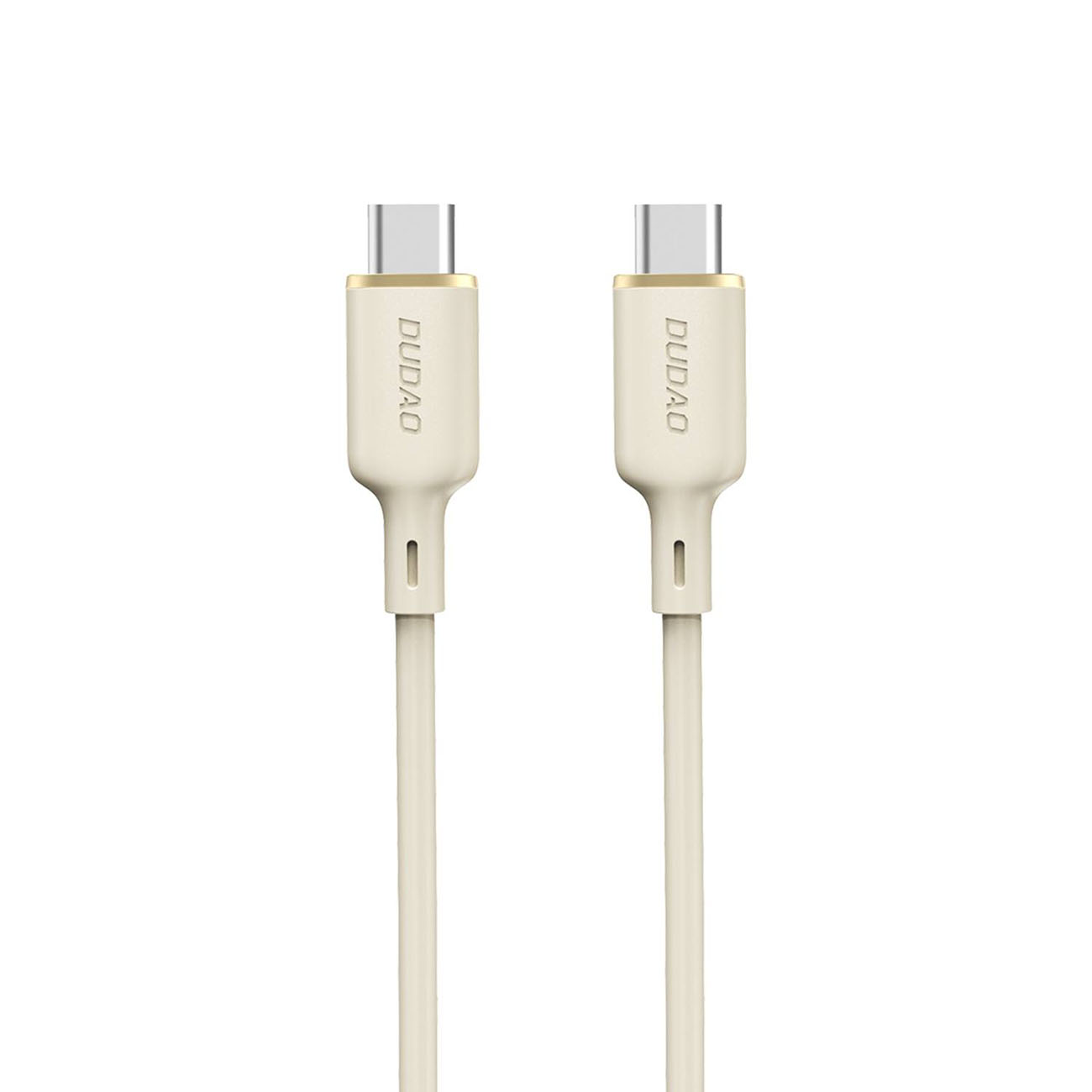 Dudao L7SCC USB-C - USB-C kabelis 100W 2m - bēšs