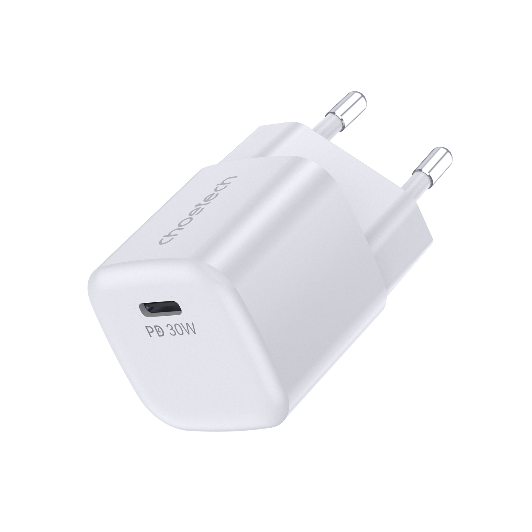 Choetech PD5007 USB-C PD 30W GaN sienas lādētājs - balts
