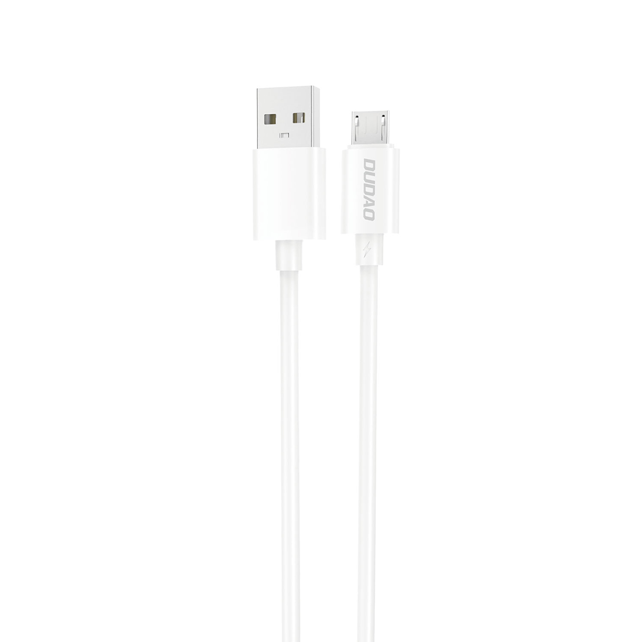 Dudao L4SM USB-A / micro USB kabelis 2A 1m - balts