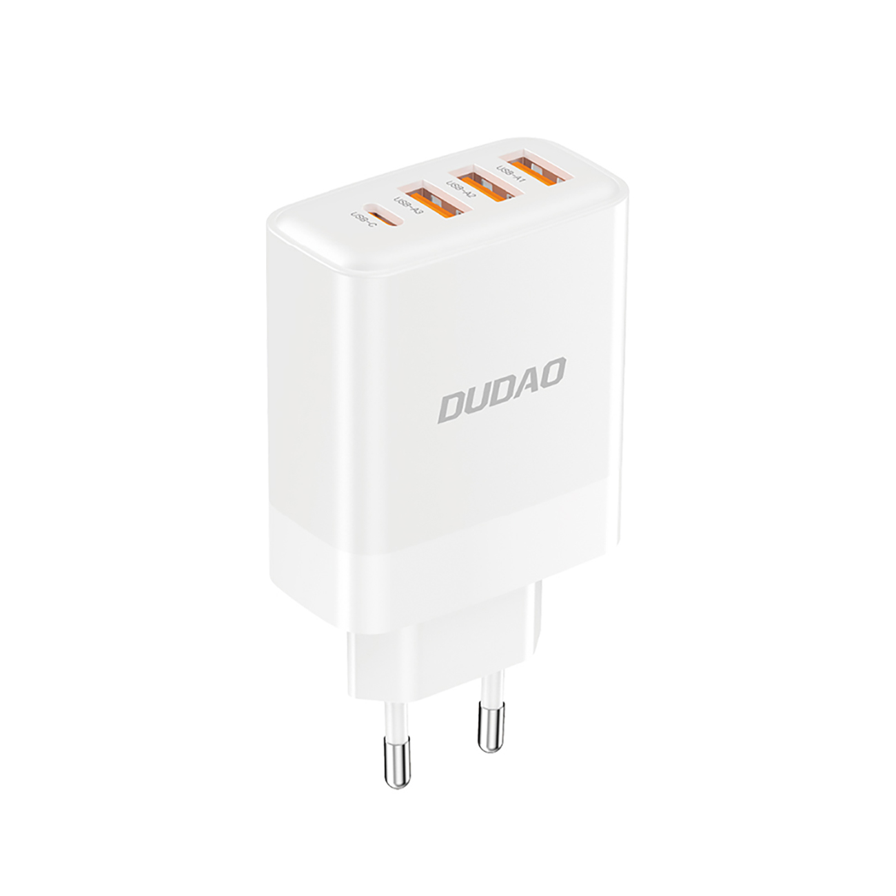 Dudao A5HEU tīkla lādētājs 3x USB-A 1x USB-C PD20W - balts