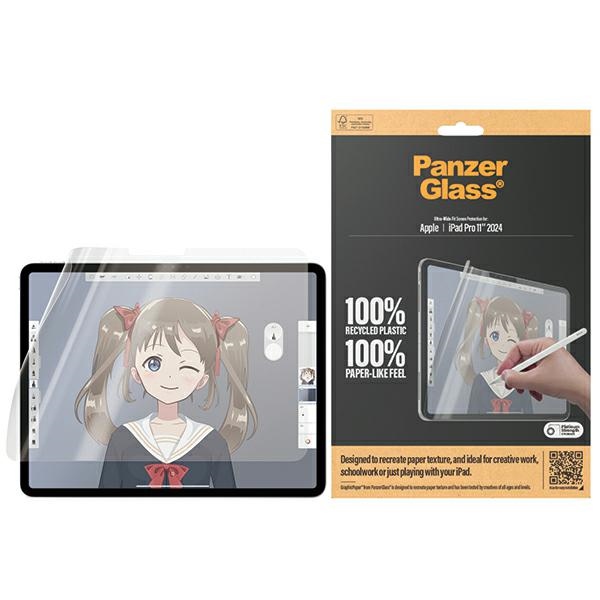 PanzerGlass GraphicPaper antibakteriāla plēve ar atspīdumu filtru iPad Pro 11" 2024