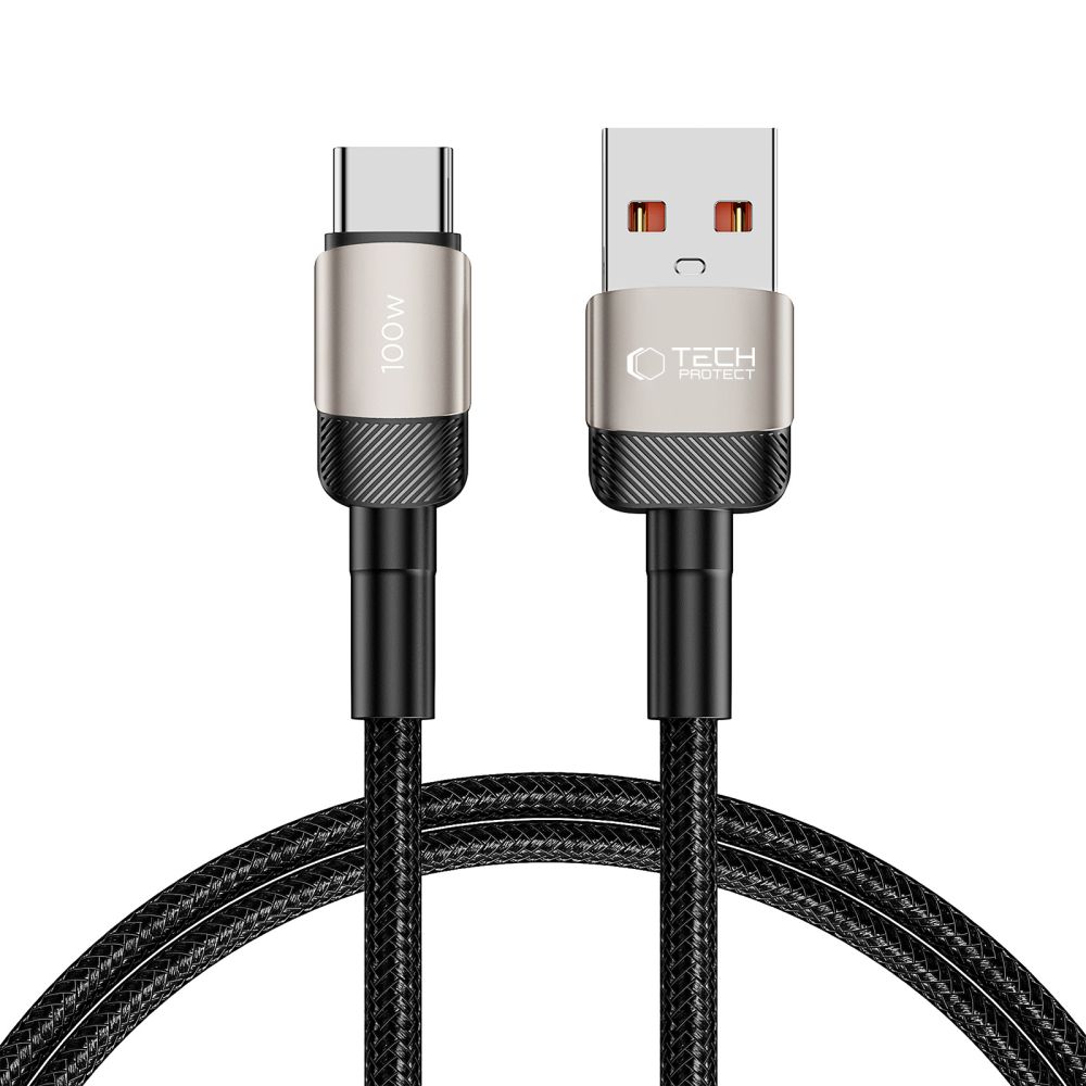 Tech-Protect UltraBoost Evo USB-C / USB-A kabelis 100W 5A 1m - titāna krāsā
