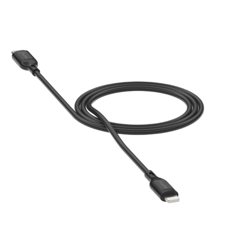 Mophie Essentials Lightning uz USB-C kabelis 1m - melns