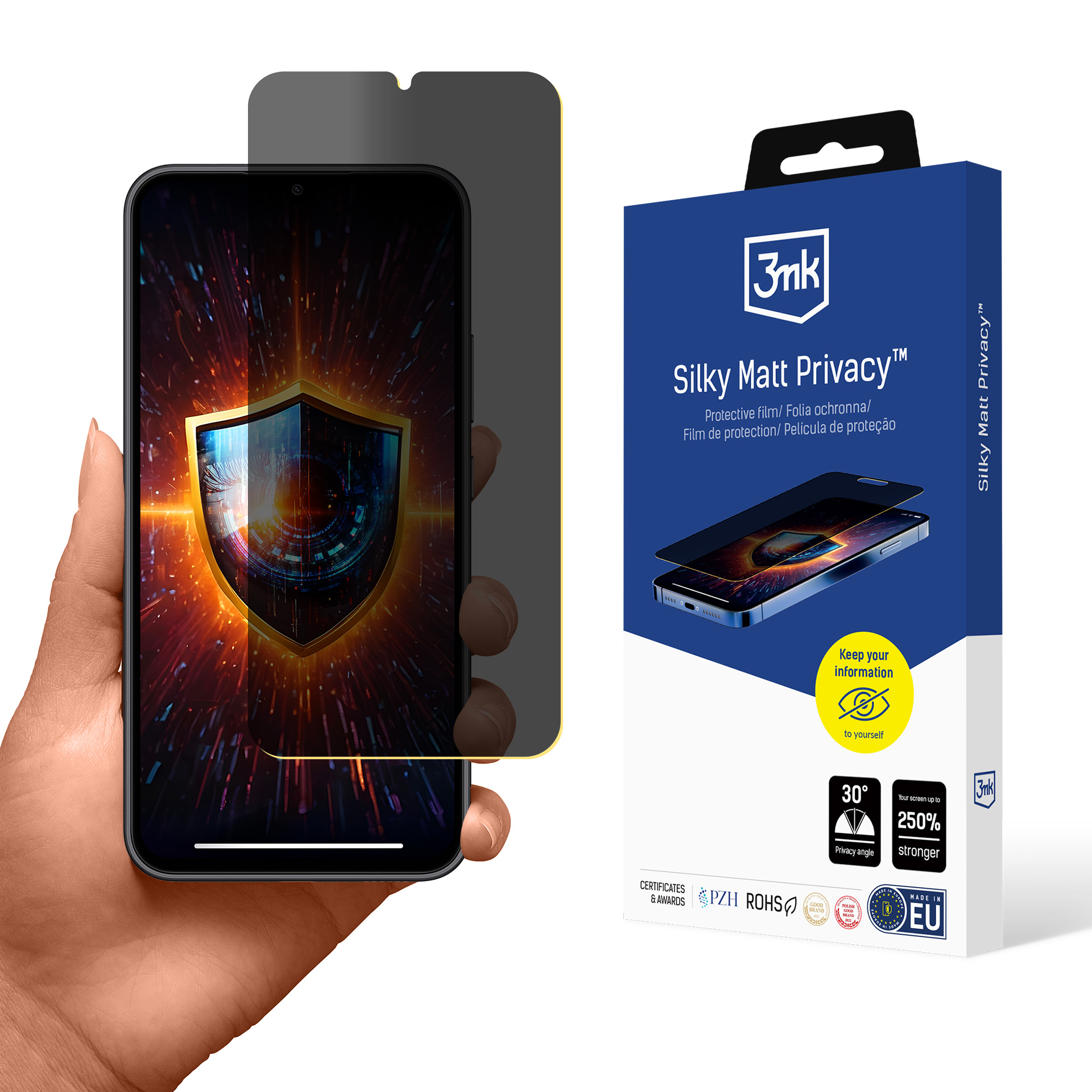 3mk Silky Matt Privacy Screen Protector aizsargstikls priekš Samsung Galaxy A34 5G