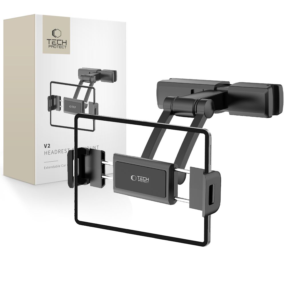 Tech-Protect V2 automašīnas galvas balsta turētājs - melns