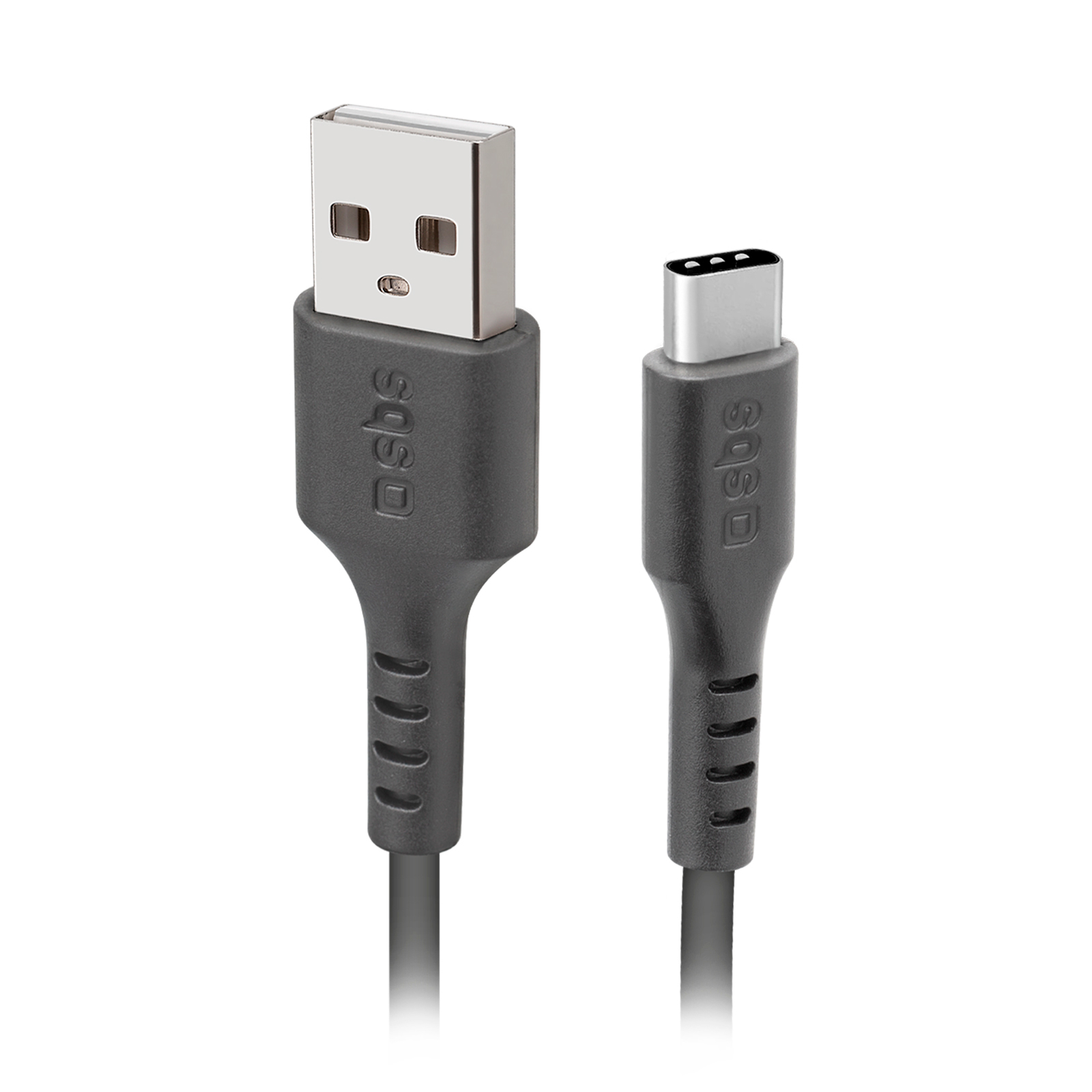 SBS TECABLETC220K USB-A - USB-C kabelis 2 m - melns