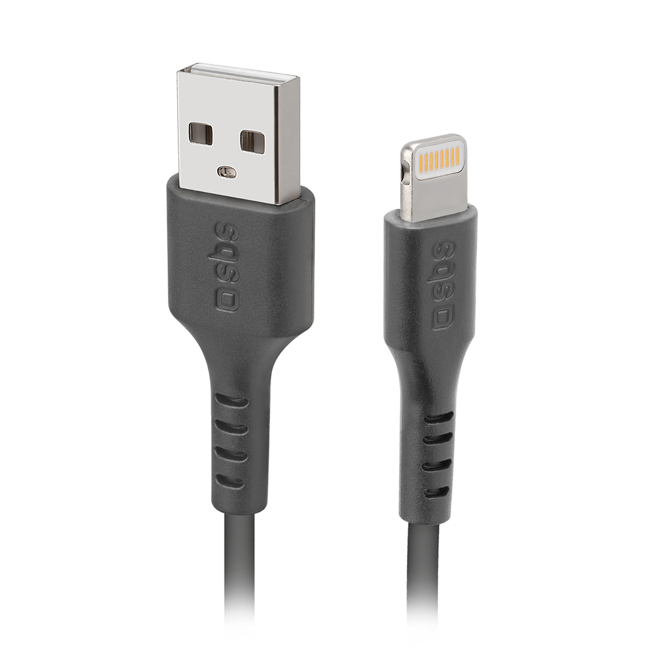 SBS TECABLEUSBIP589K USB-A - Lightning kabelis 1 m MFi sertificēts - melns