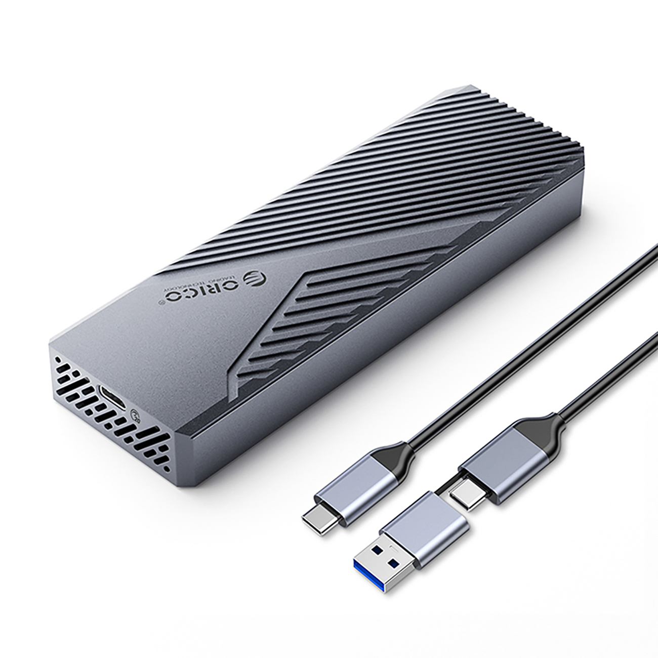 Orico CNM2-G20 M.2 NVME USB-C 3.2 20Gb/s disku ierīce - pelēka