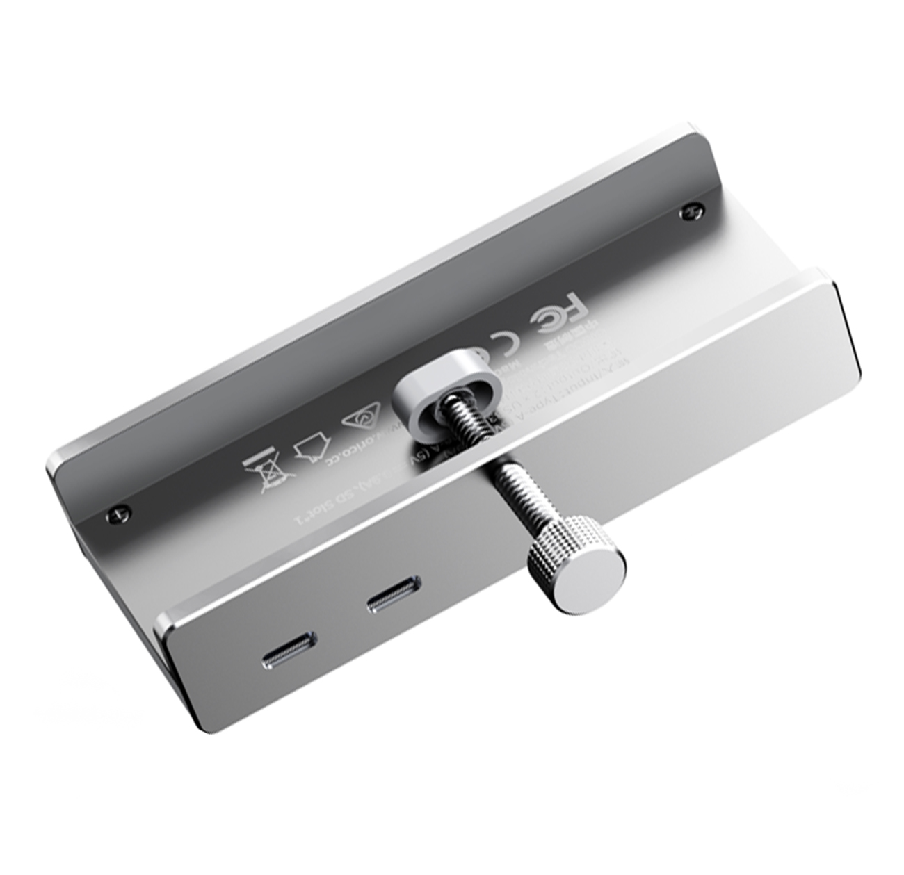 Orico MH5PMM pie galda stiprināms Hub USB-C / 2x USB-A 3.0, + SD&TF + 3.5mm Audio - melns