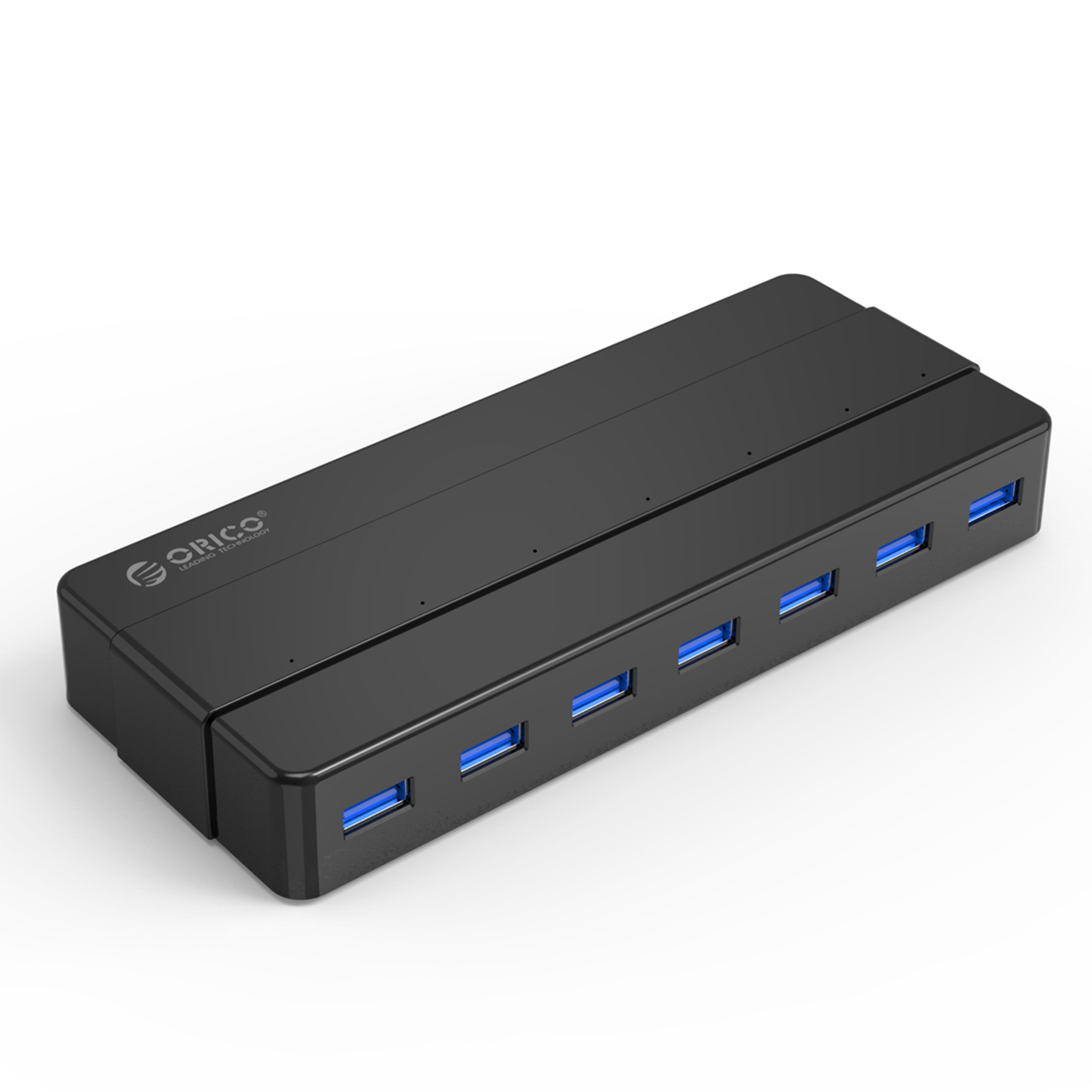 Hub Orico H7928-U3-V1 7x USB-A 3.0 - melns