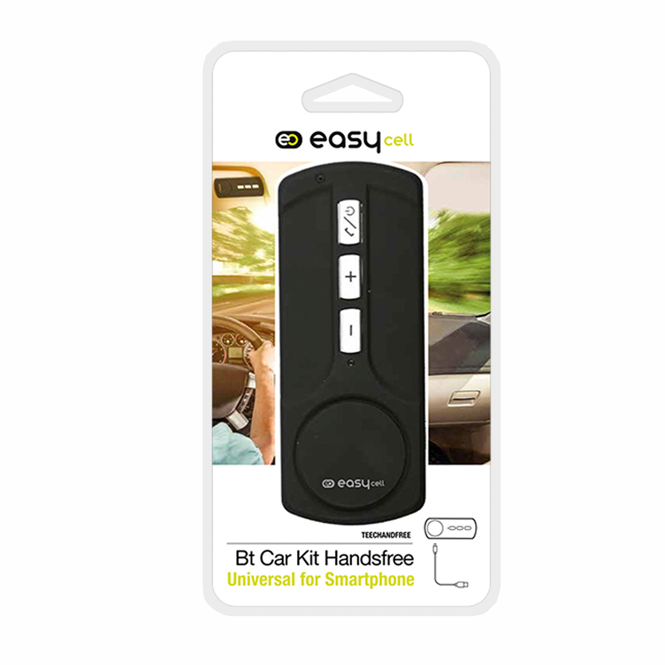 SBS TEECHANDFREEK bezvadu skaļrunis auto BT brīvroku komplekts - melns