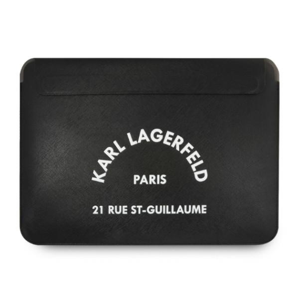 Karl Lagerfeld Sleeve KLCS133RSGSFBK 13" melns/melns Saffiano RSG apvalks